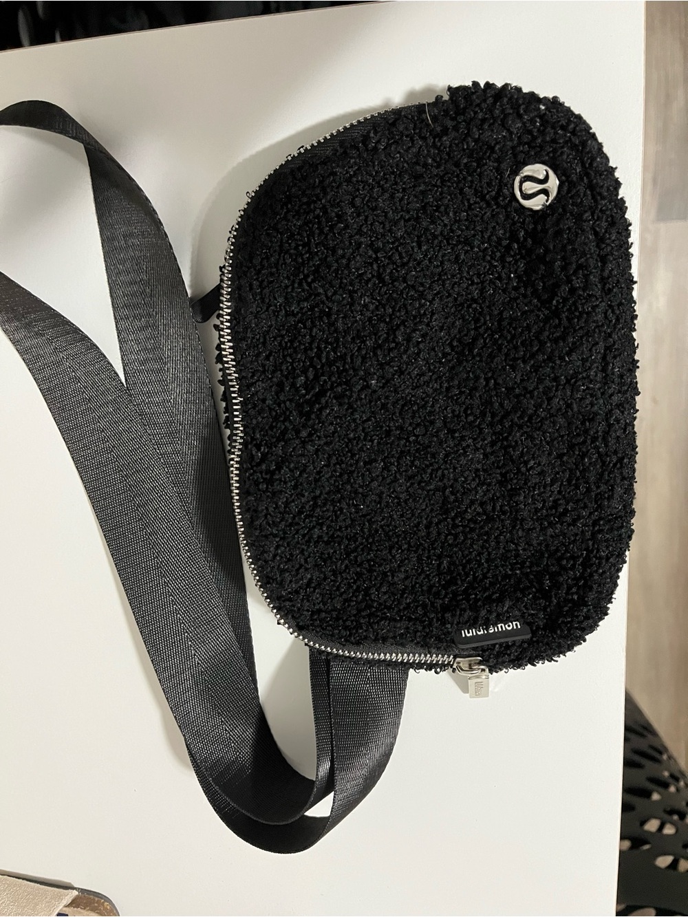 lululemon athletica Black Sherpa Crossbody Pouch